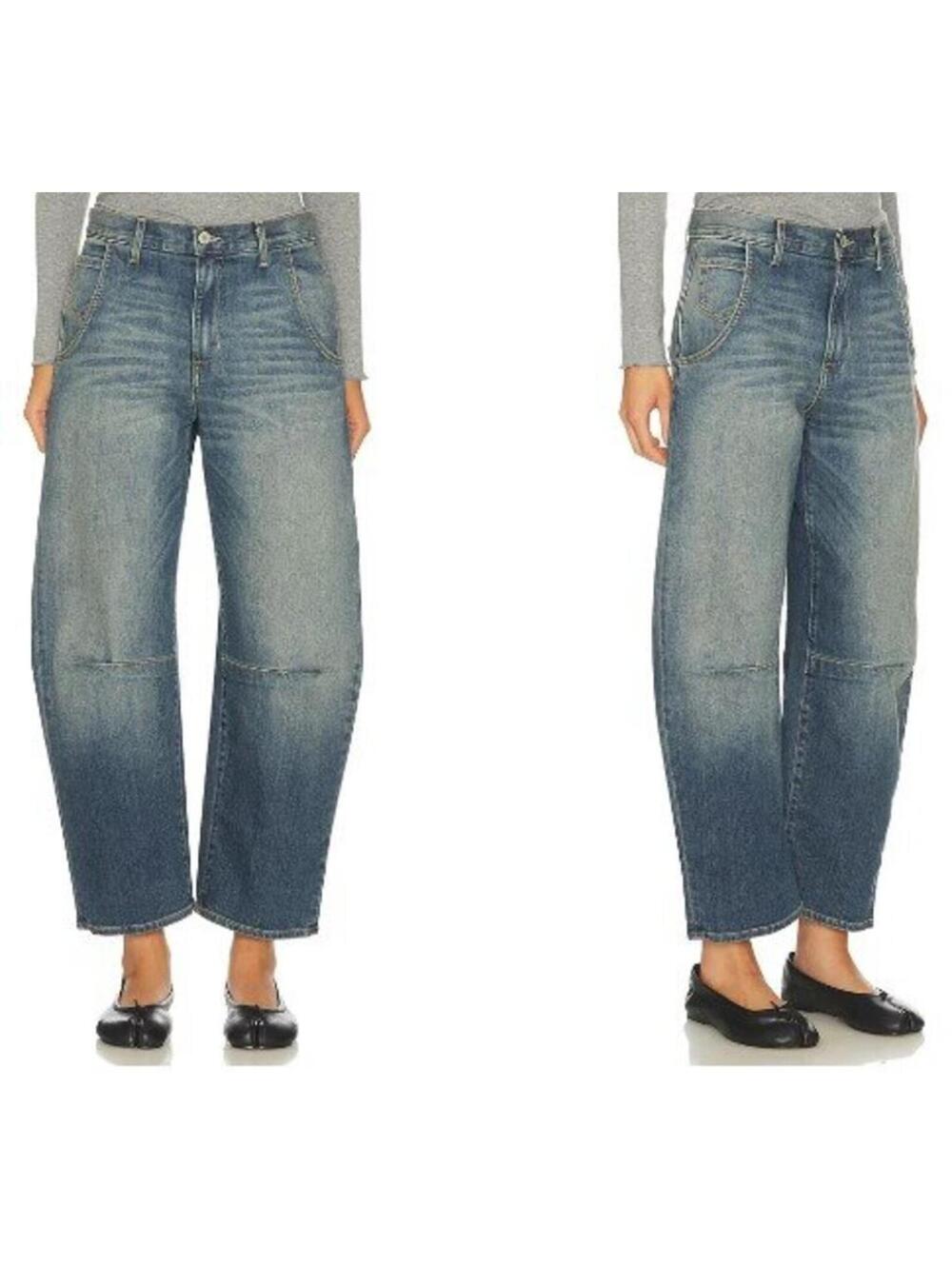 Women's Nili Lotan Emmerson Barrel Jean Classic Wash Jeans 27/4
